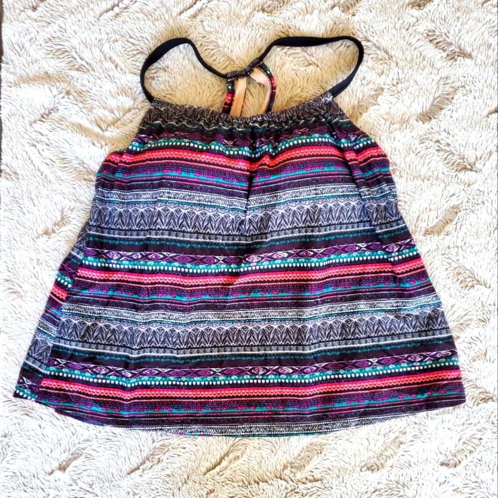 Tankini Striped/Patterned Multi-Colored